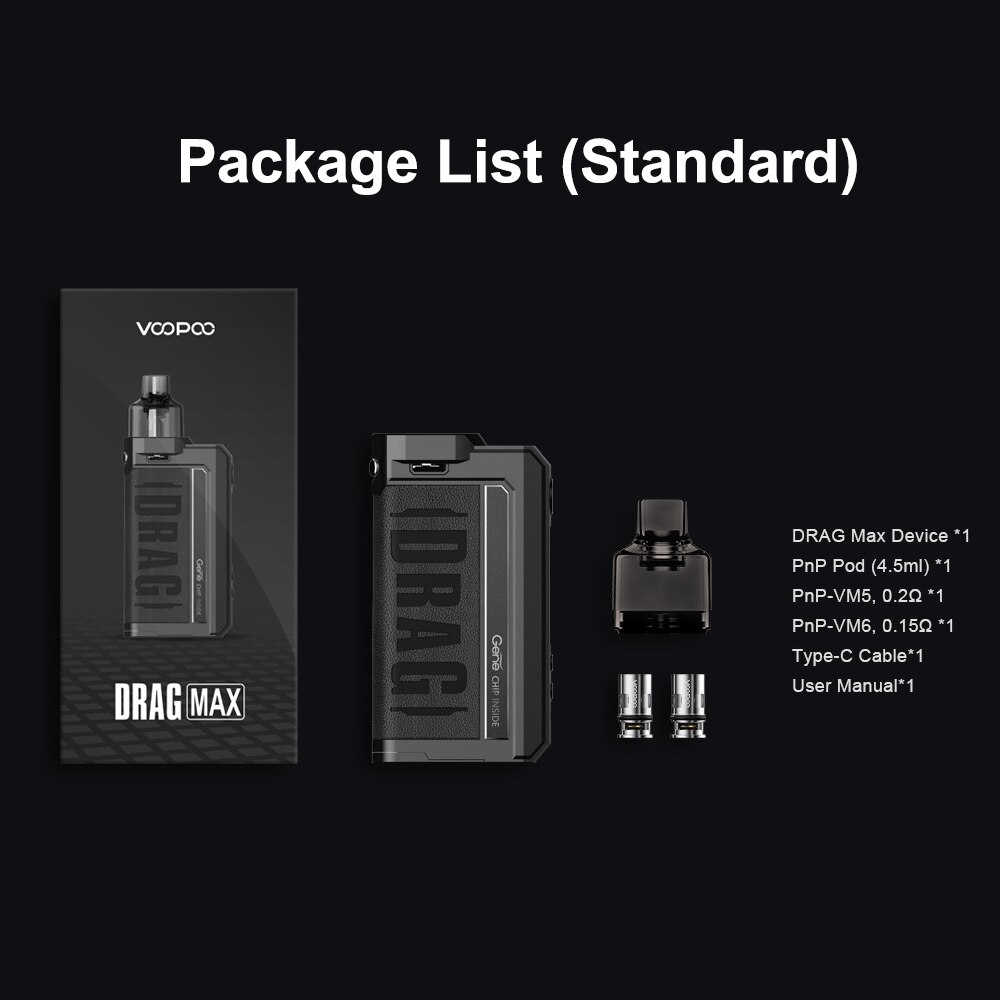 VOOPOO-DRAG-MAX-Mod-177W-Kit-avec-r-servoir-magn-tique-de-4-5ml-GENE-FAN-5