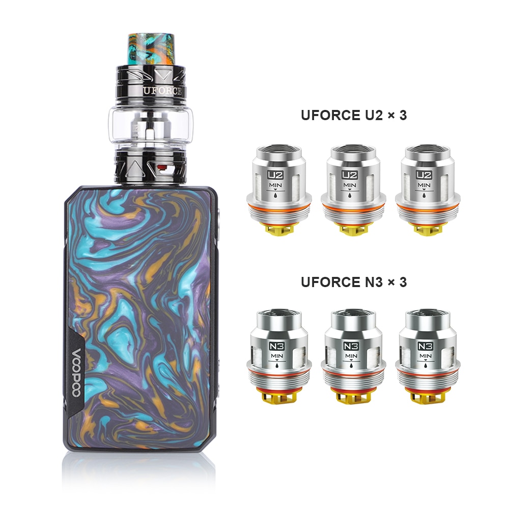 VOOPOO-Drag-2-177W-Mod-Vape-r-servoir-de-5ml-Uforce-T2-avec-bobine-U2-N3