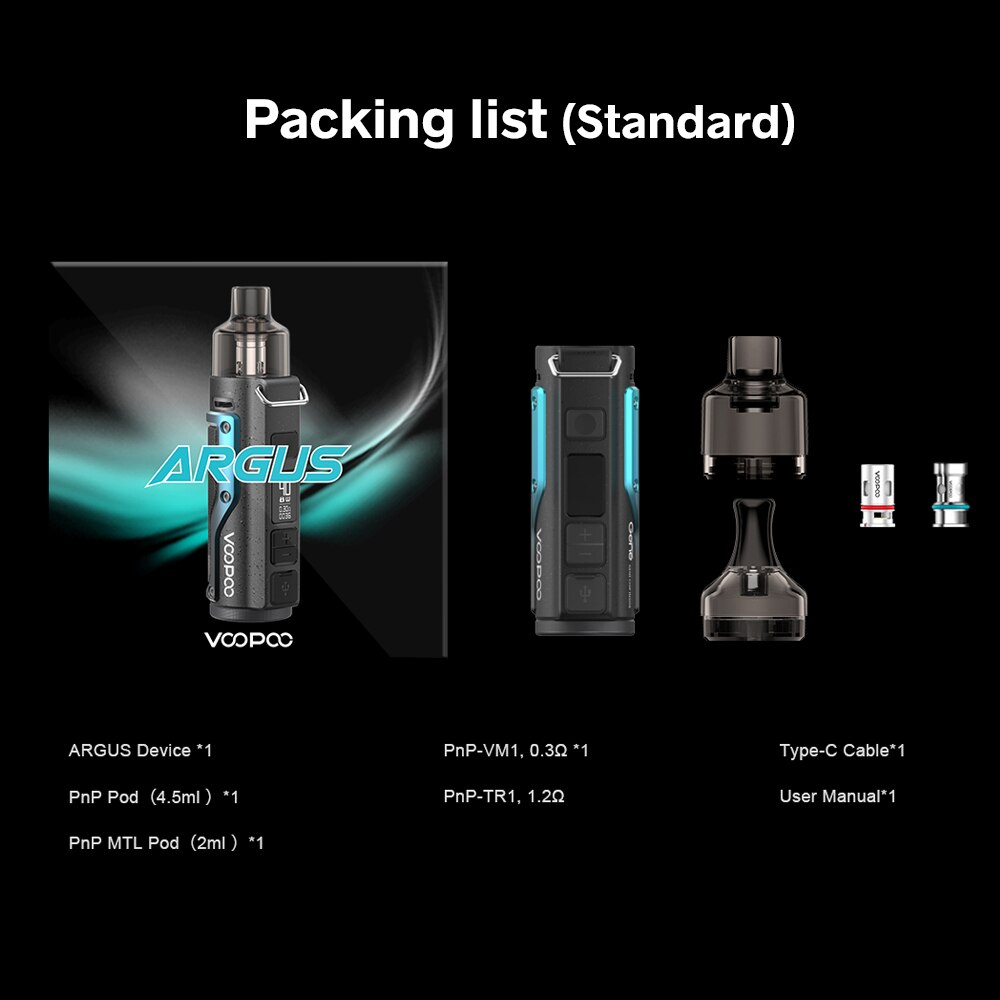 VOOPOO-Pod-Mod-Argus-40W-Original-Kit-avec-batterie-1500mAh-4-5ml-et-2ml-PnP-magn-5